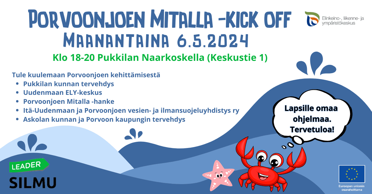 Mainoskuva Porvoonjoen mitalla tapahtumasta 6.5.2024
