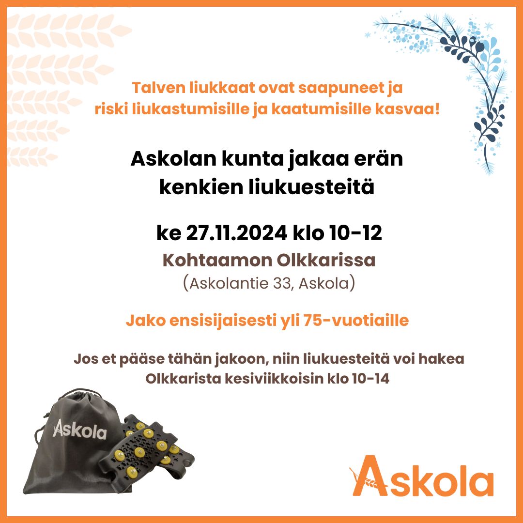 mainos liukuesteiden jako 27.11.2024